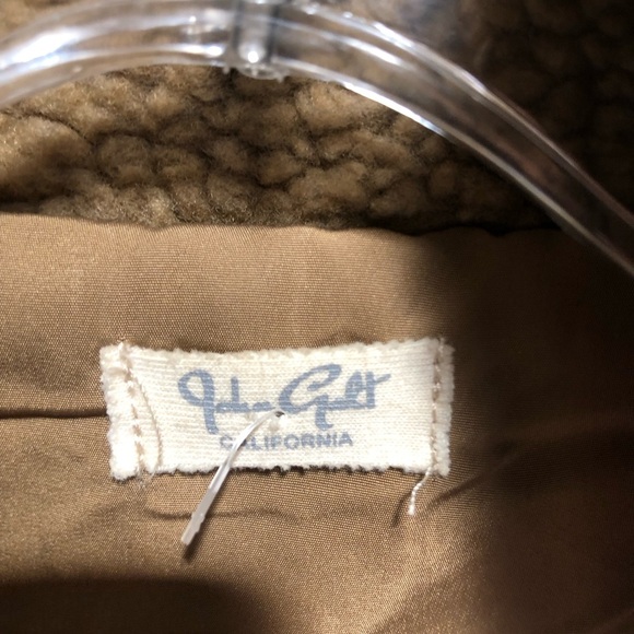 John Galt Sherpa shearling fleece teddy bear jacket lined multi pocket M/L - Picture 3 of 9